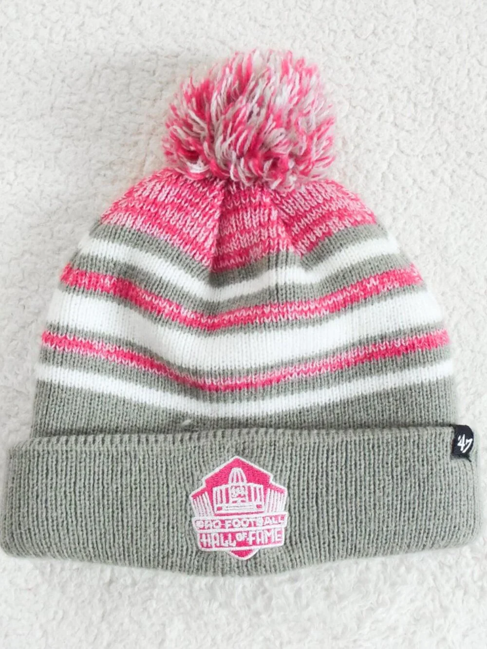 *NFL* 47-Brand Pro Football Hall of Fame Kids Pink/Gray Beanie